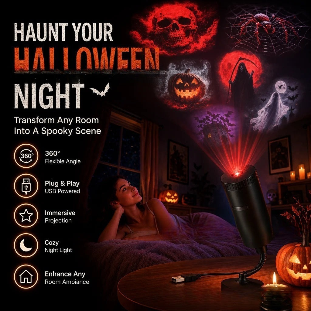 Haunted Room Halloween Projector